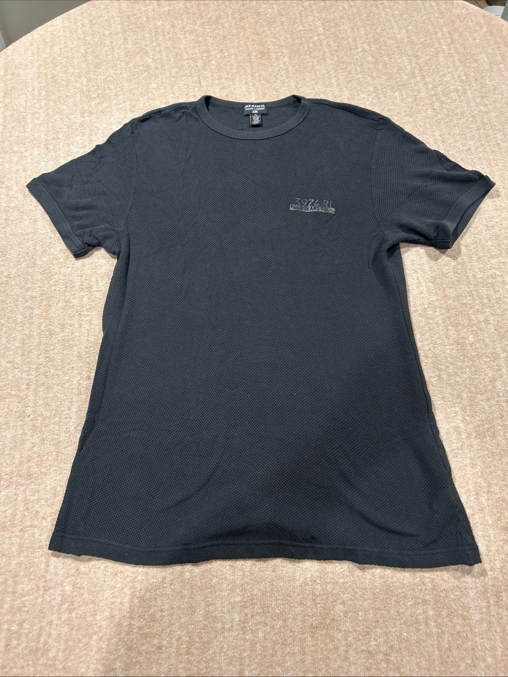 Polo by Ralph Lauren Black Short-Sleeve Mesh Tee